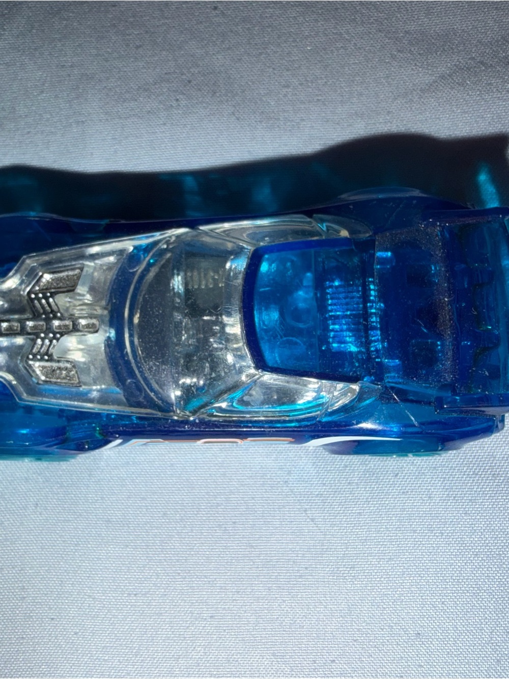 Blue/Transparent Hot Wheels Toy - Clear Blue Play Vehicle
